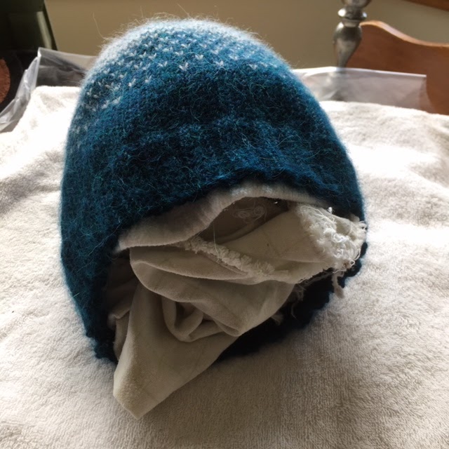 Quilting Adventures How to block a hat.