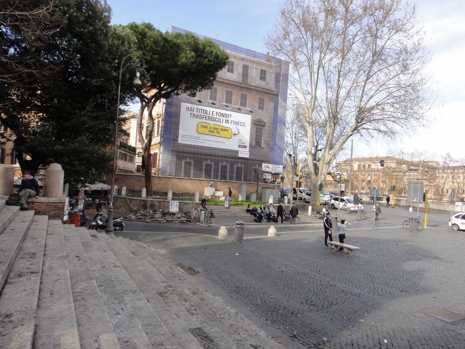 Rome Piazza Trilussa, Trastevere, Delight in Architecture