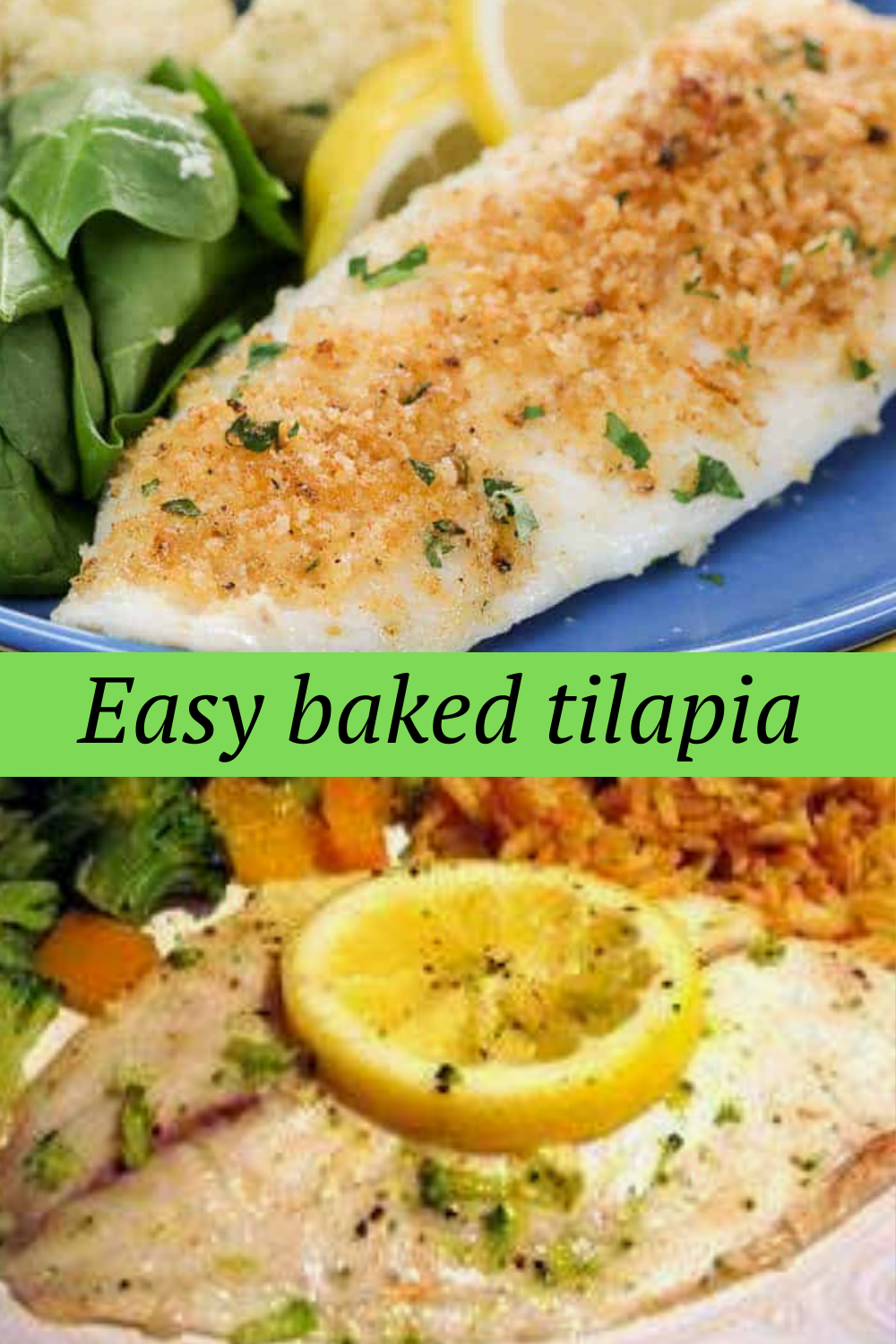 Easy baked tilapia