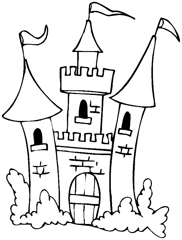Coloring Princess Castle ~ Child Coloring