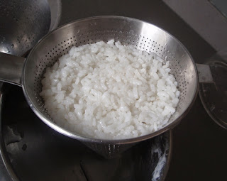 Elaboración del arroz blanco