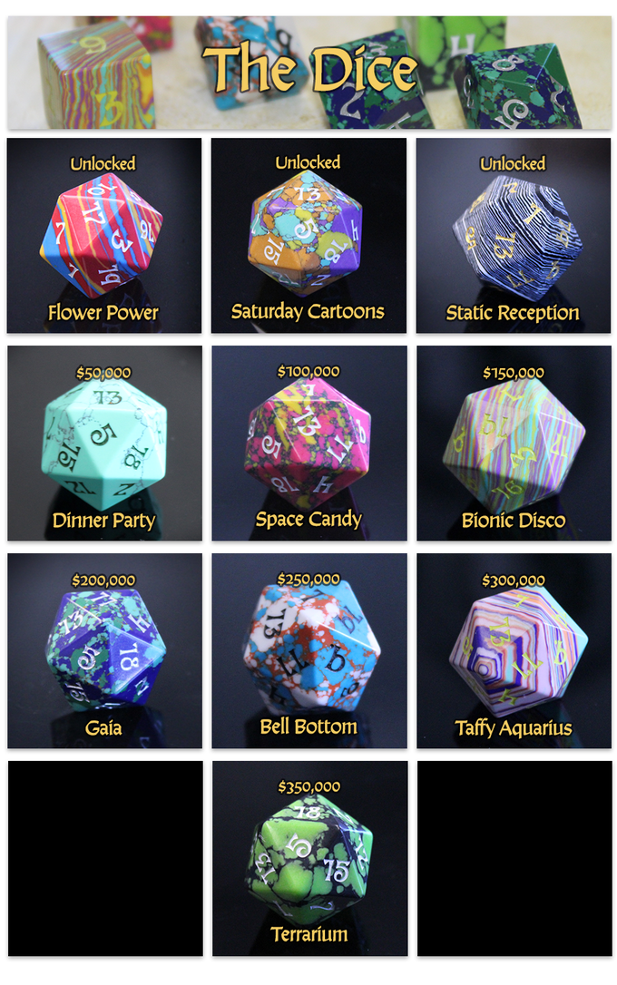 Tabletop Fix Dice Dungeons Groovy Dice Kickstarter