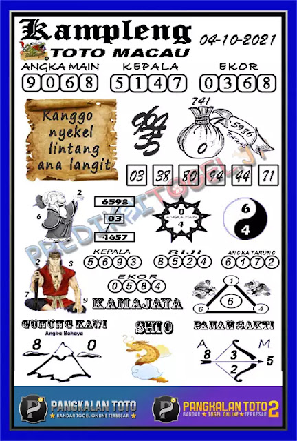 Prediksi Syair Macau 4 Oktober 2021 Pangkalantoto Prediksi Syair Macau 4 Oktober 2021 Pangkalantoto