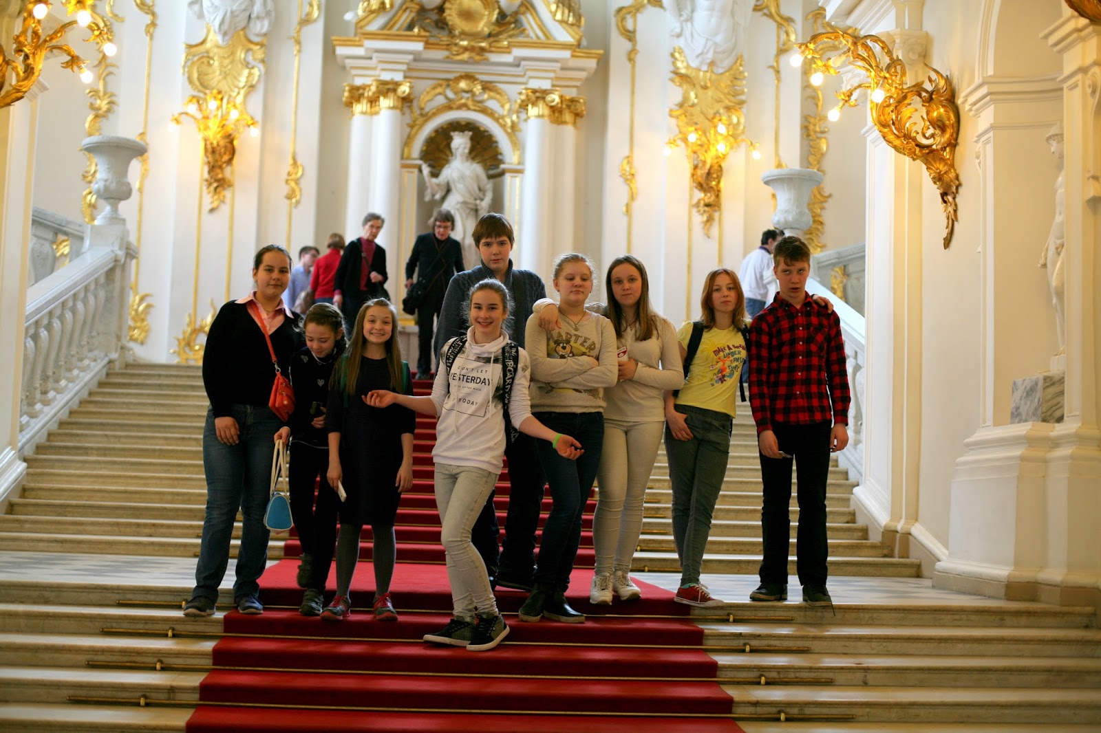 Школьники в Эрмитаже