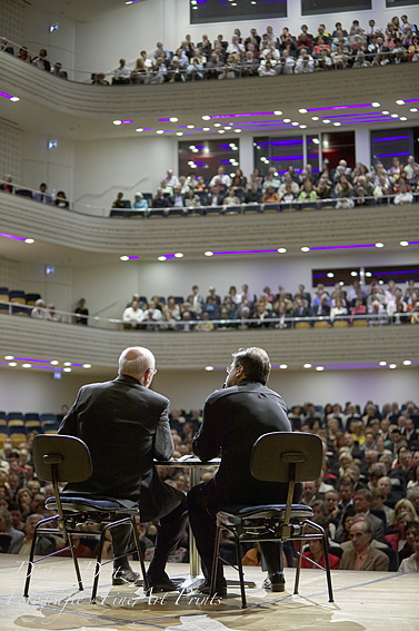 Pianist Andrej Gavrilov und Michail Gorbatschow