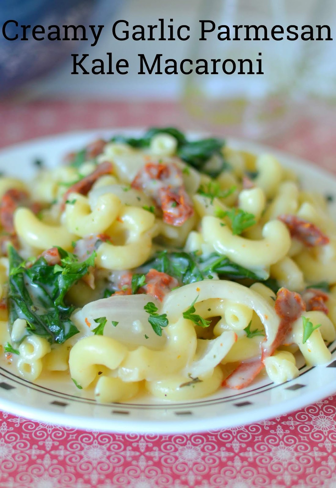 Creamy Garlic Parmesan Kale Macaroni Recipe