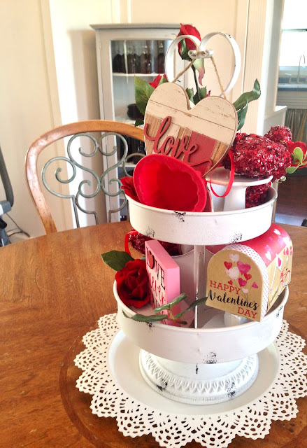 Amy's Creative Pursuits: A Tiered Tray Decorated For Valentines Day