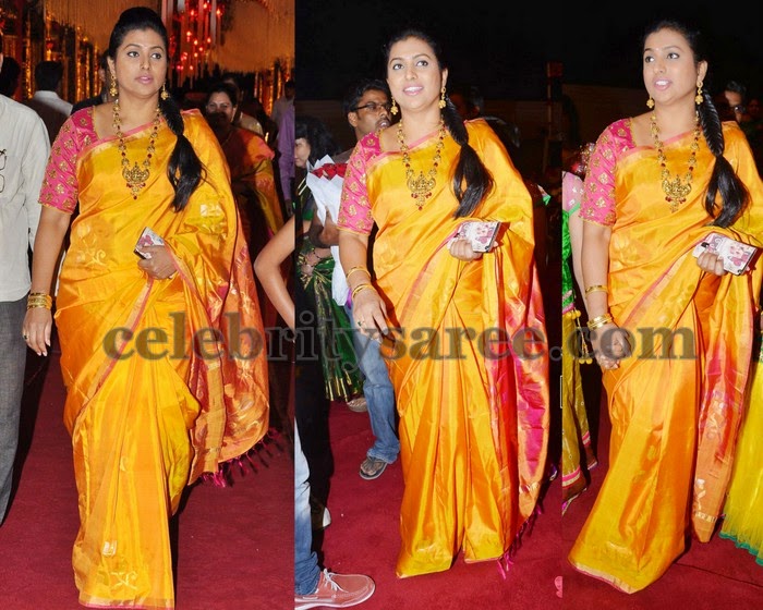 Roja Yellow Uppada Saree - Saree Blouse Patterns