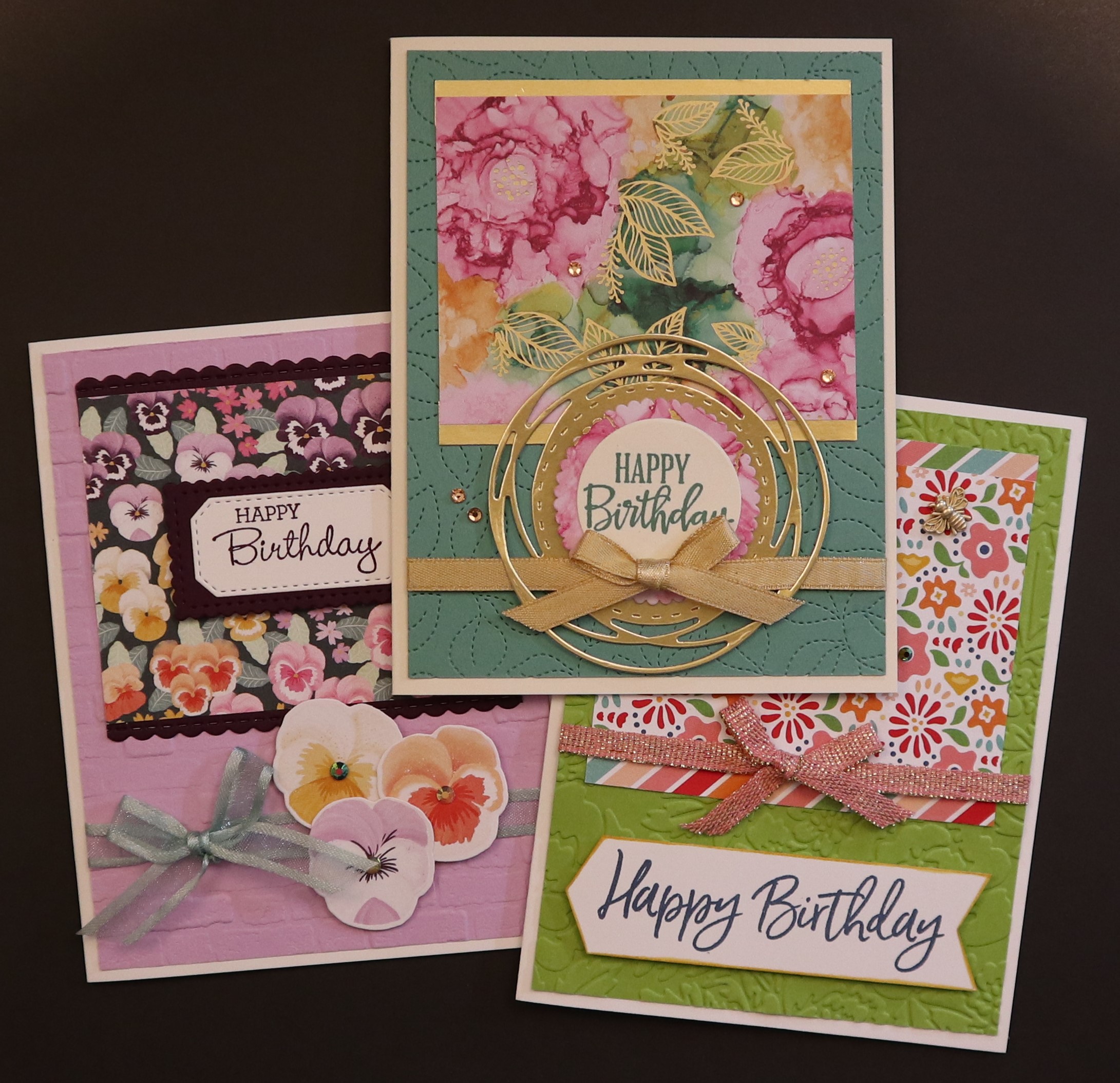 Elaine’s Custom Cards Designer Series Paper Birthday Cards