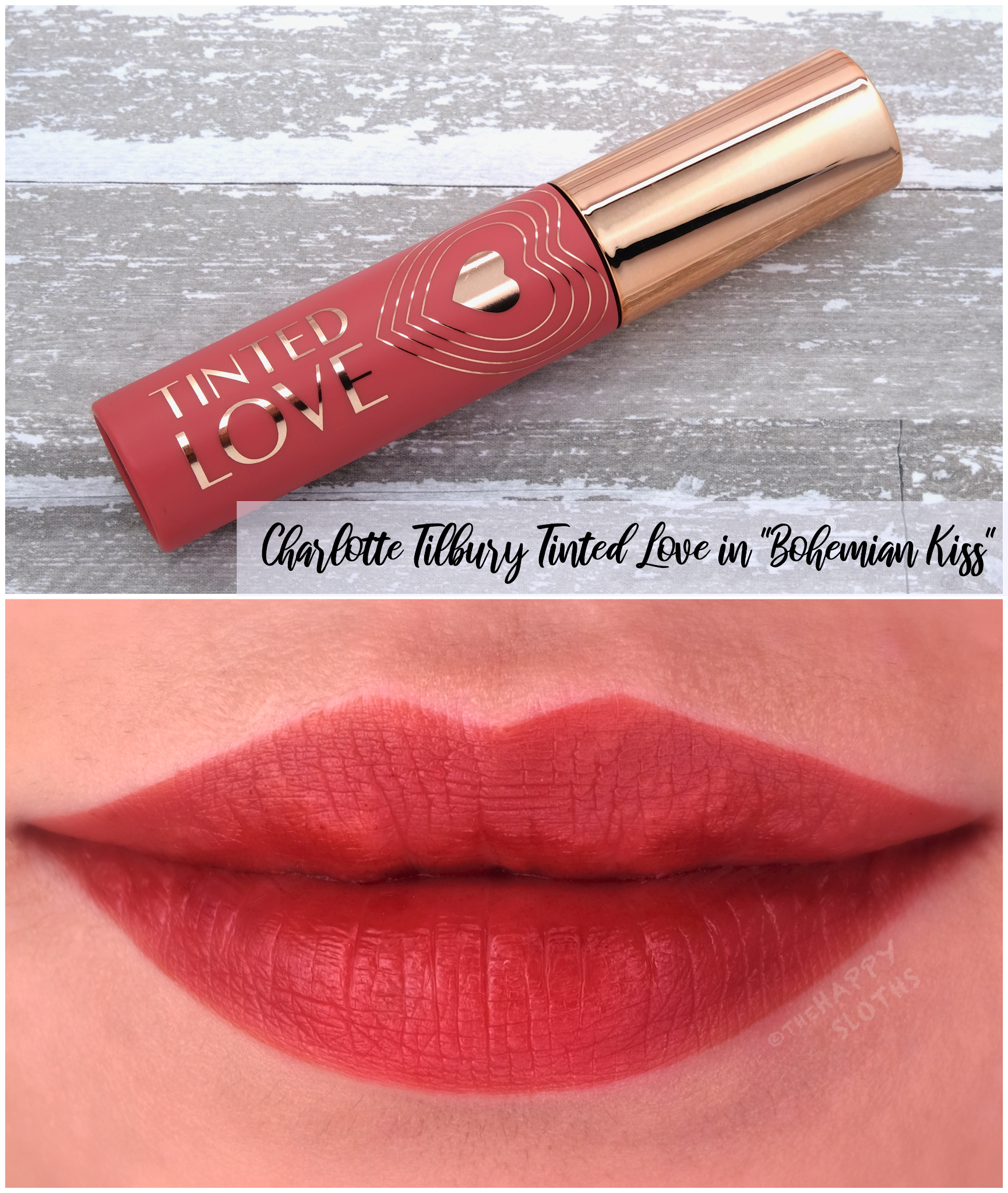 Charlotte Tilbury | Tinted Love Lip & Cheek Tint in "Bohemian Kiss": Review and Swatches