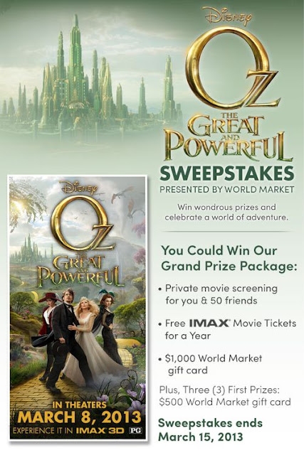 OZ The Great and Powerful Sweepstakes