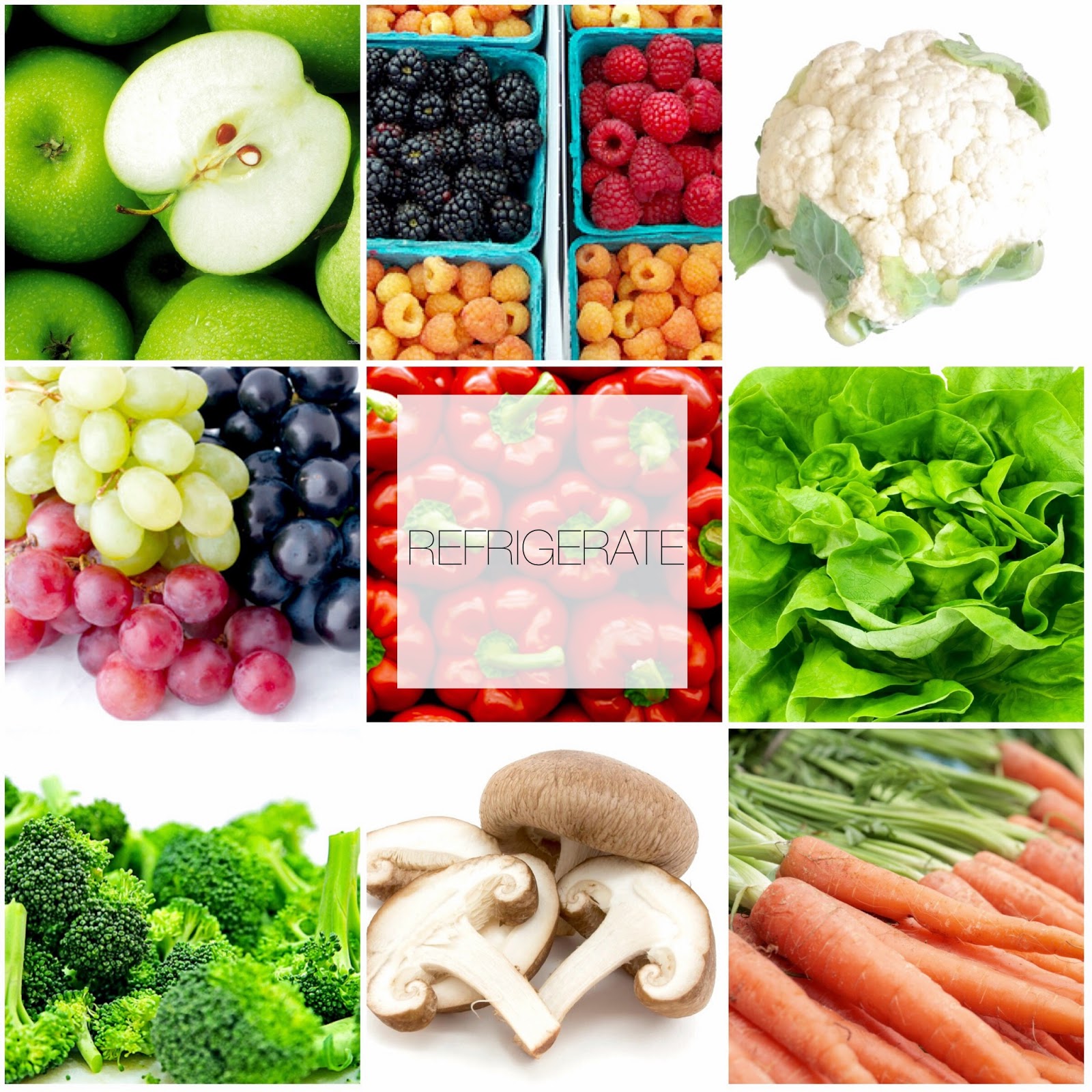 Fruits & Vegetables Refrigerate vs. Room Temperature