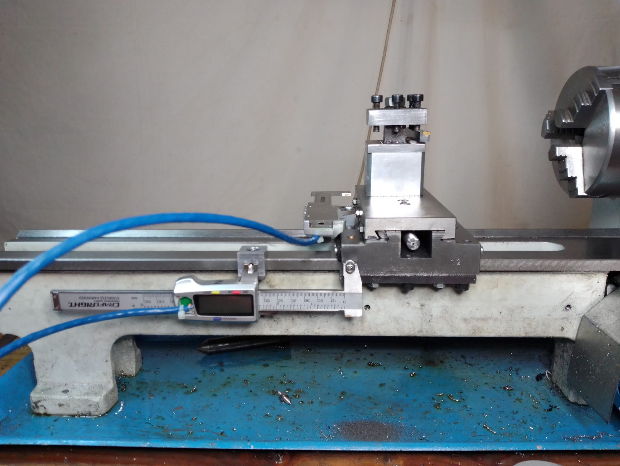 Levy Sound Design Digital Readout (DRO) for mini lathe using cheap