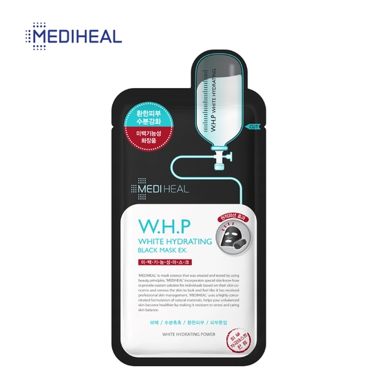 MẶT NẠ THAN HOẠT TÍNH GIÚP LÀM TRẮNG DA W.H.P WHITE HYDRATING BLACK MASK 25ML – MEDIHEAL