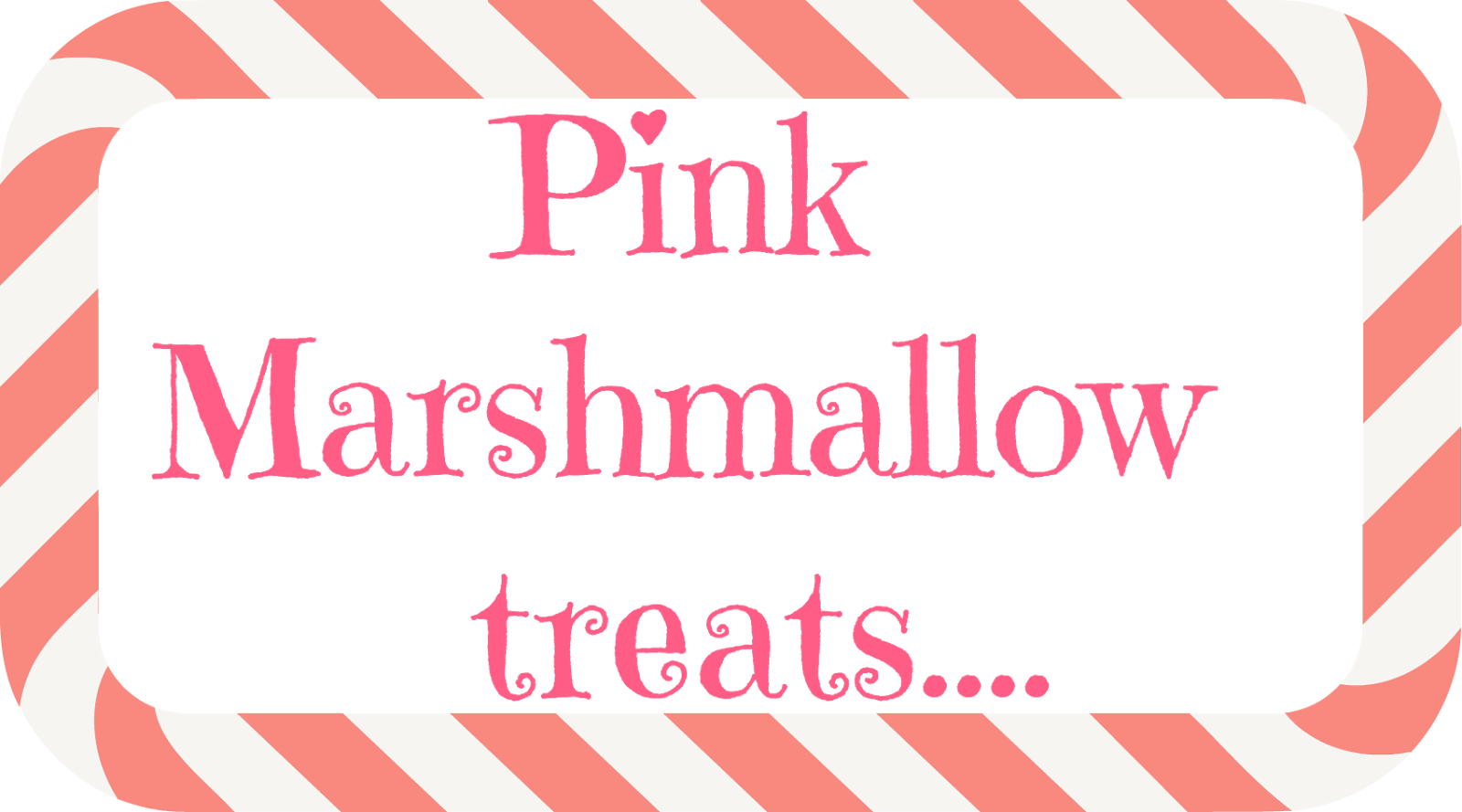 The Old Fat Hen Pink Marshmallow treats...