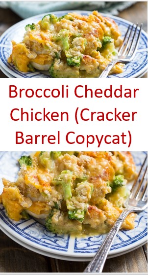 Broccoli Cheddar Chicken (Cracker Barrel Copycat) - Healthy