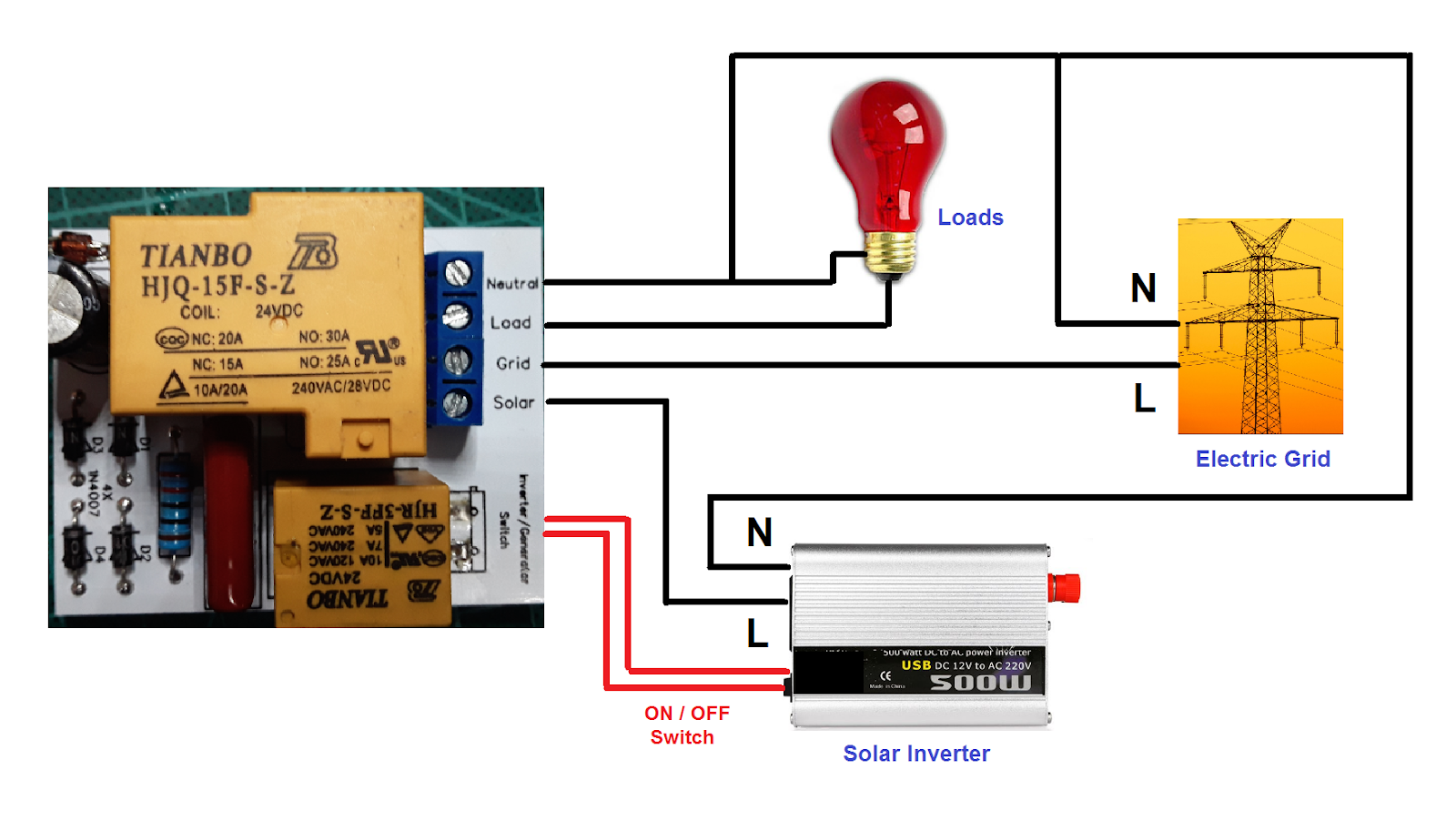 Automatic changeover Circuit ~ Simple Projects