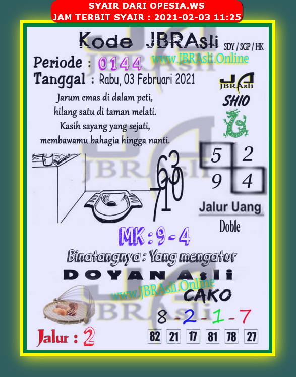 1 New Message Kode Syair Singapore 3 Februari 2021 Forum Syair Togel Hongkong Singapura Sydney