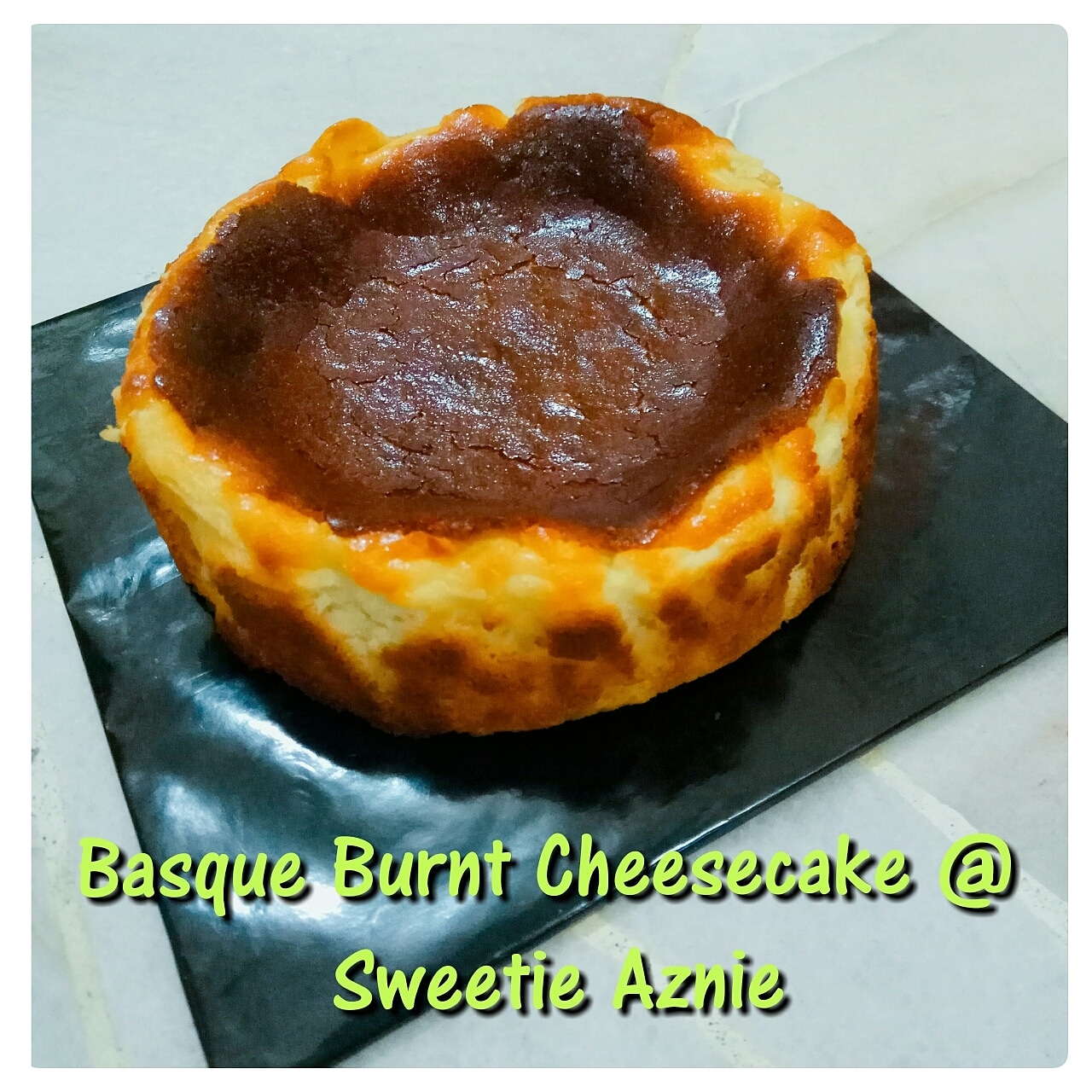 Cheese burnt cara cake buat Resepi Burnt