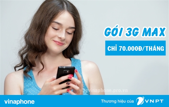 Cách đăng ký gói cước 3G 70K của Vinaphone