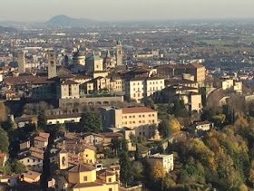 Bergamo's beautiful Città Alta - the medieval part of the Lombardy city where Locatelli was born
