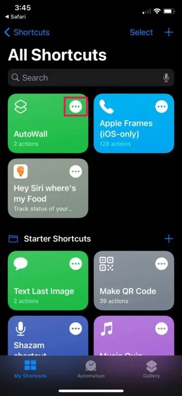 طريقة تغيير خلفيات آيفون تلقائيًا باستخدام تطبيق الاختصارات ShortCuts
