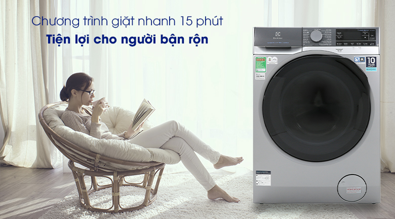 Máy giặt Electrolux EWF1141SESA - Giặt nhanh 15 phút Máy giặt Electrolux EWF1141SESA - Giặt nhanh 15 phút