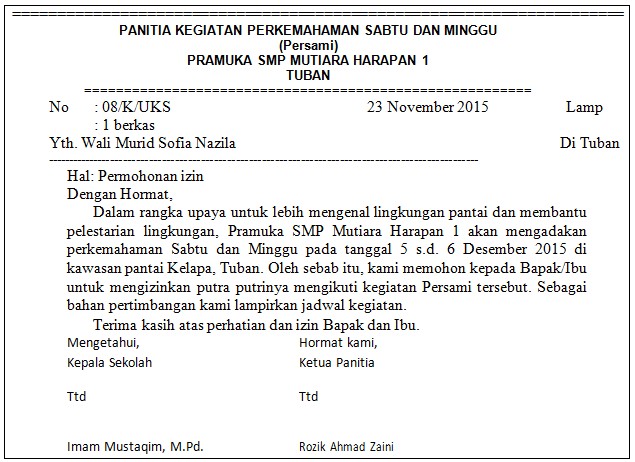 41+ Contoh soal surat dinas dan surat pribadi terbaru yang baik dan benar