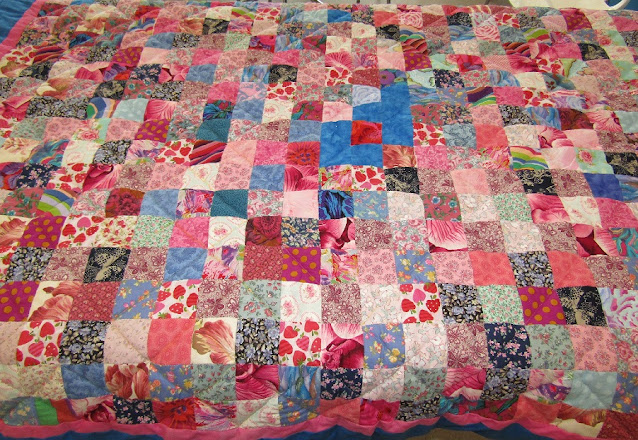 Colourful-Patched-handmade-quilt-Cristina-Gherghel