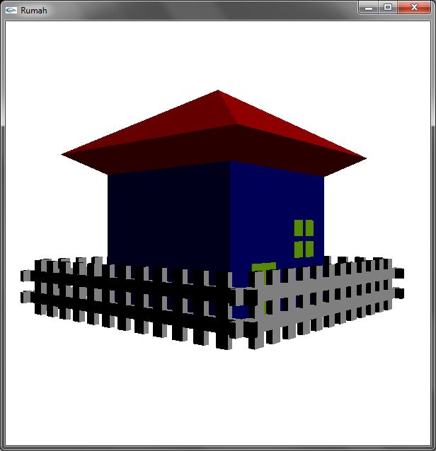 Liphoe : Membuat Rumah dengan Lighting Menggunakan OpenGL
