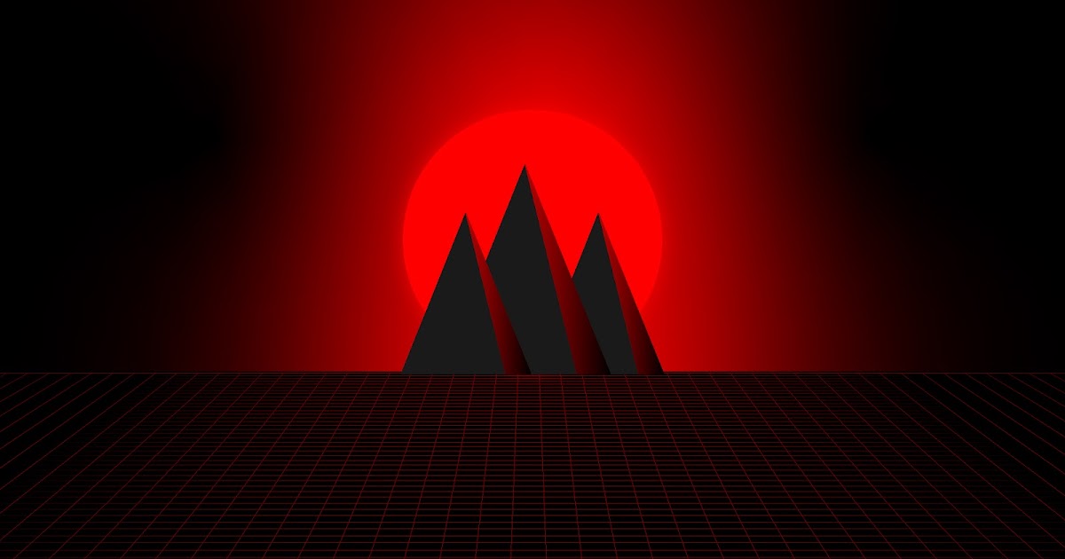 WALLPAPER RED HD - SYNTHWAVE 4K 8K
