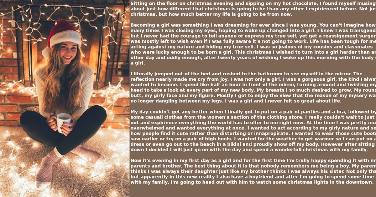 Marti's tg captions: Christmas wish