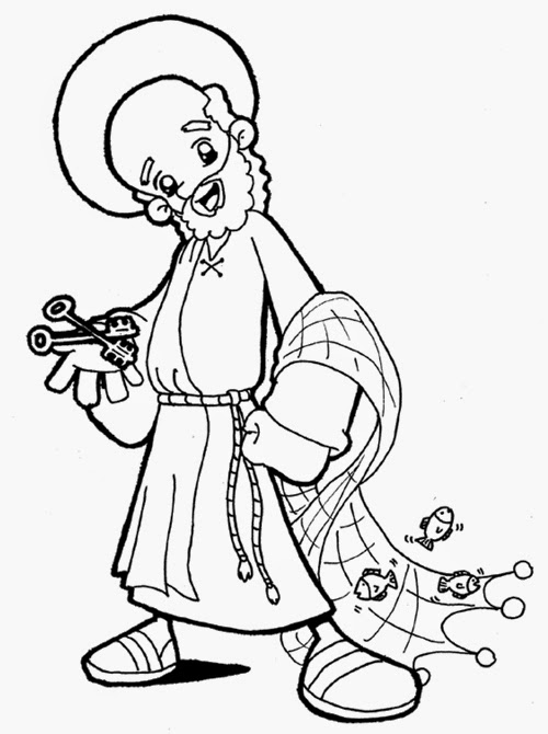 SANTORAL CATOLICO Santos para Colorear