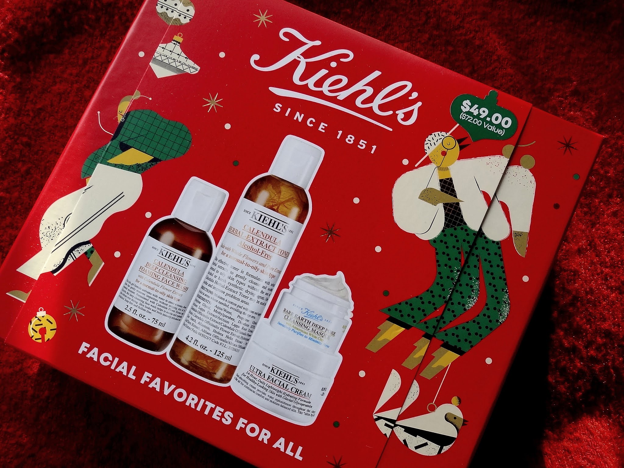 Makeup, Beauty and More Kiehl's Facial Favorites For All Holiday Gift Set