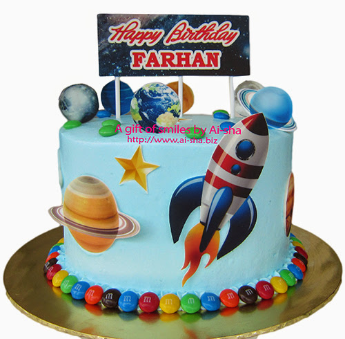 Rocket/Space Themed Cake