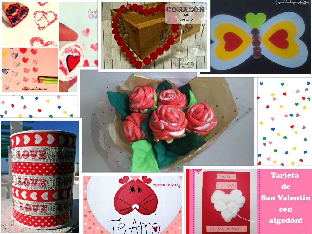 Manualidades para regalar en San Valentín y hacer con niños