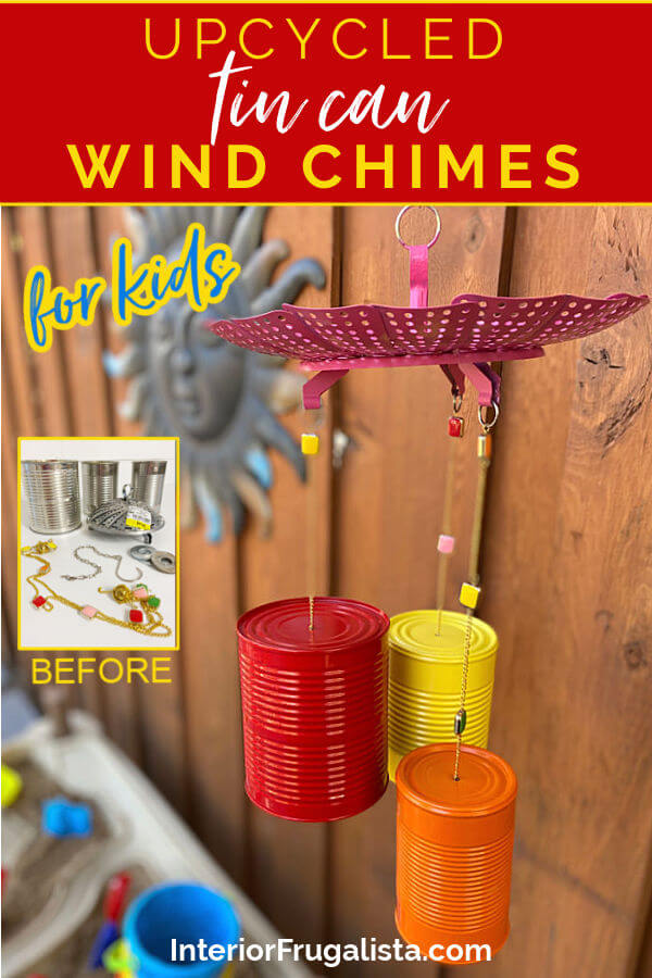 Bright And Whimsical Upcycled Tin Can Wind Chimes Interior Frugalista