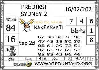 Prediksi Togel SYDNEY 2 DUNIA4D 16 FEBRUARI 2021 Prediksi Togel SYDNEY 2 DUNIA4D 16 FEBRUARI 2021