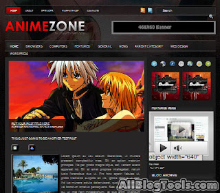 Download Template Anime Keren untuk Blog