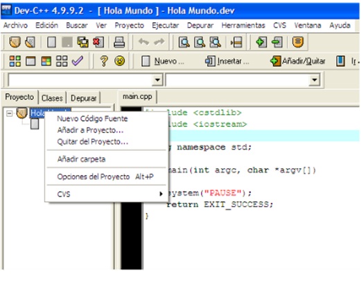 Tutorial programa DEV 4.9.9.2