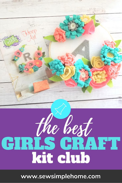 The best craft kits for girls and tweens with the Creative Girls Club kit.