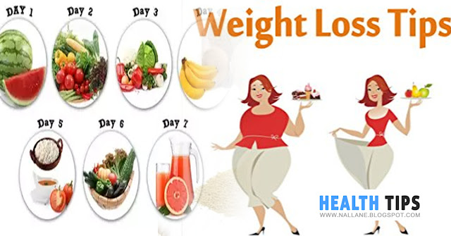 weightloss diet in 7 days 7 kg 