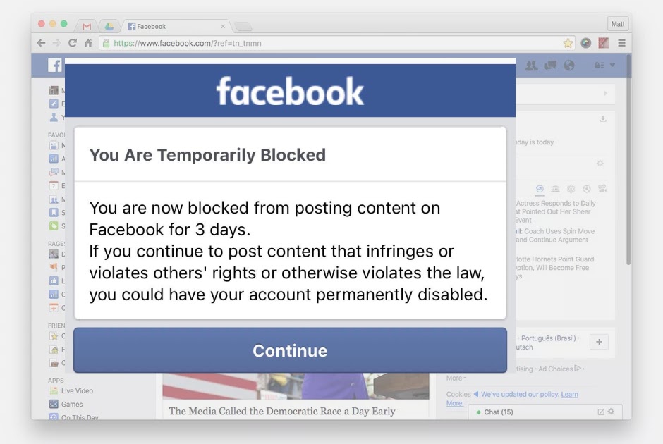 What to Do if you are Temporarily Blocked on Facebook?