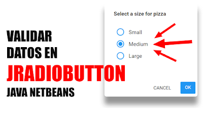 Como usar y validar RADIO BUTTON en Java Netbeans
