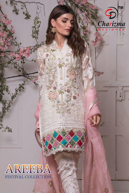 Charizma Areeba festival collection pakistani Suits