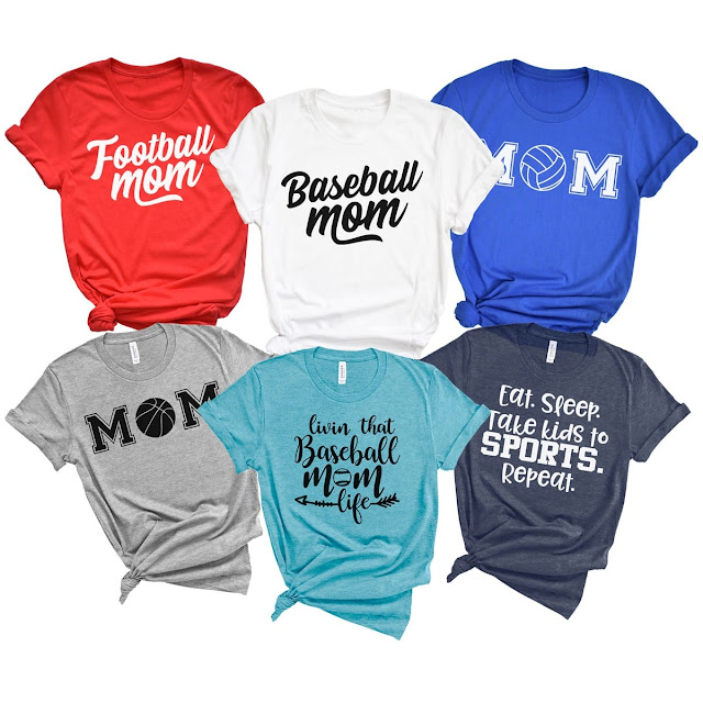 Confessions of a Frugal Mind: Sports Mom Graphic Tees $13.99