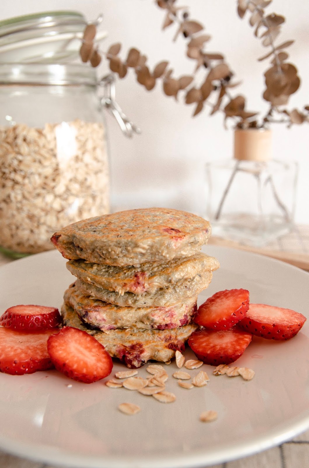 Tortitas de avena y frutos rojos Método BLW MVESblog