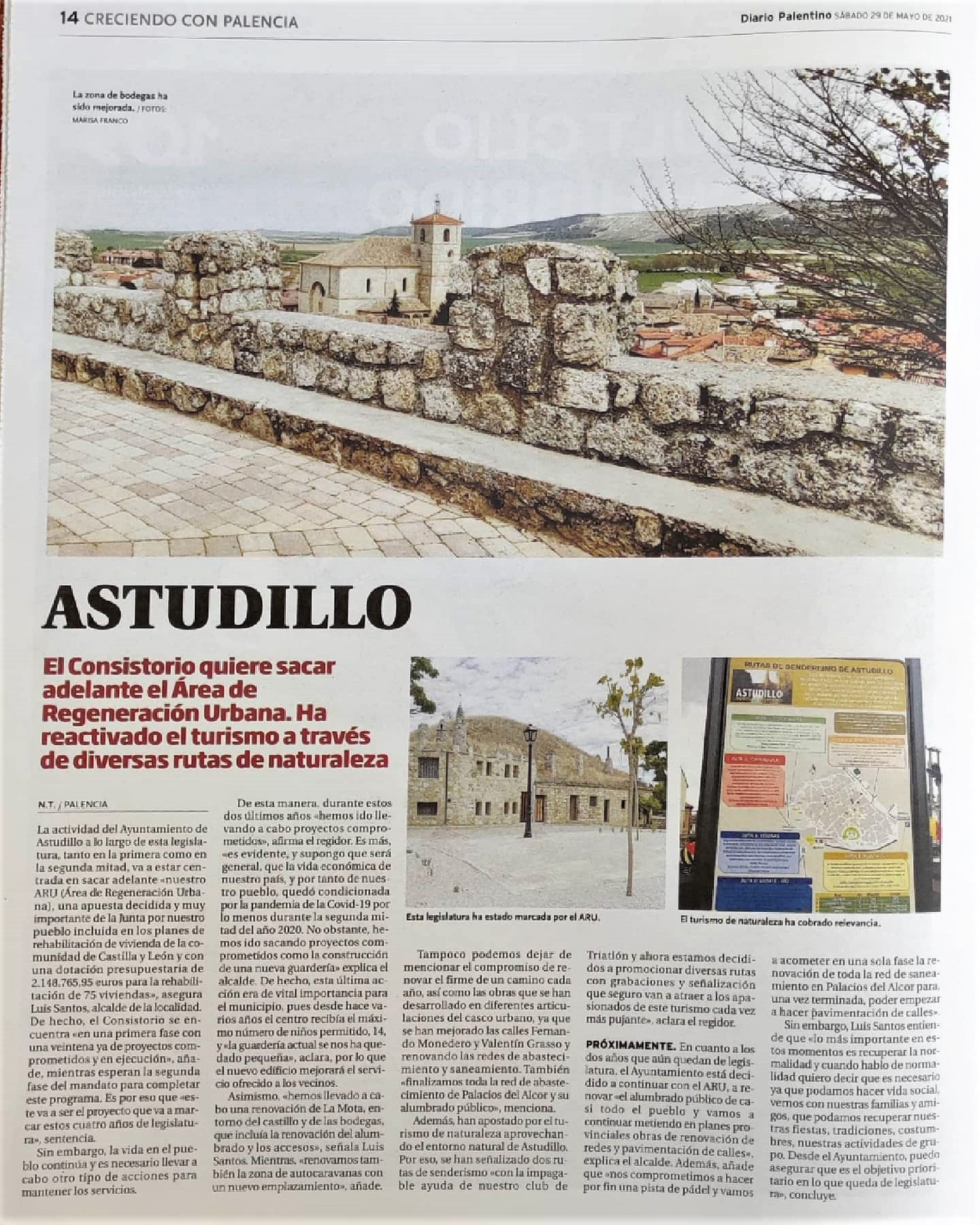 TURISMO ASTUDILLO ASTUDILLO EN LA PRENSA