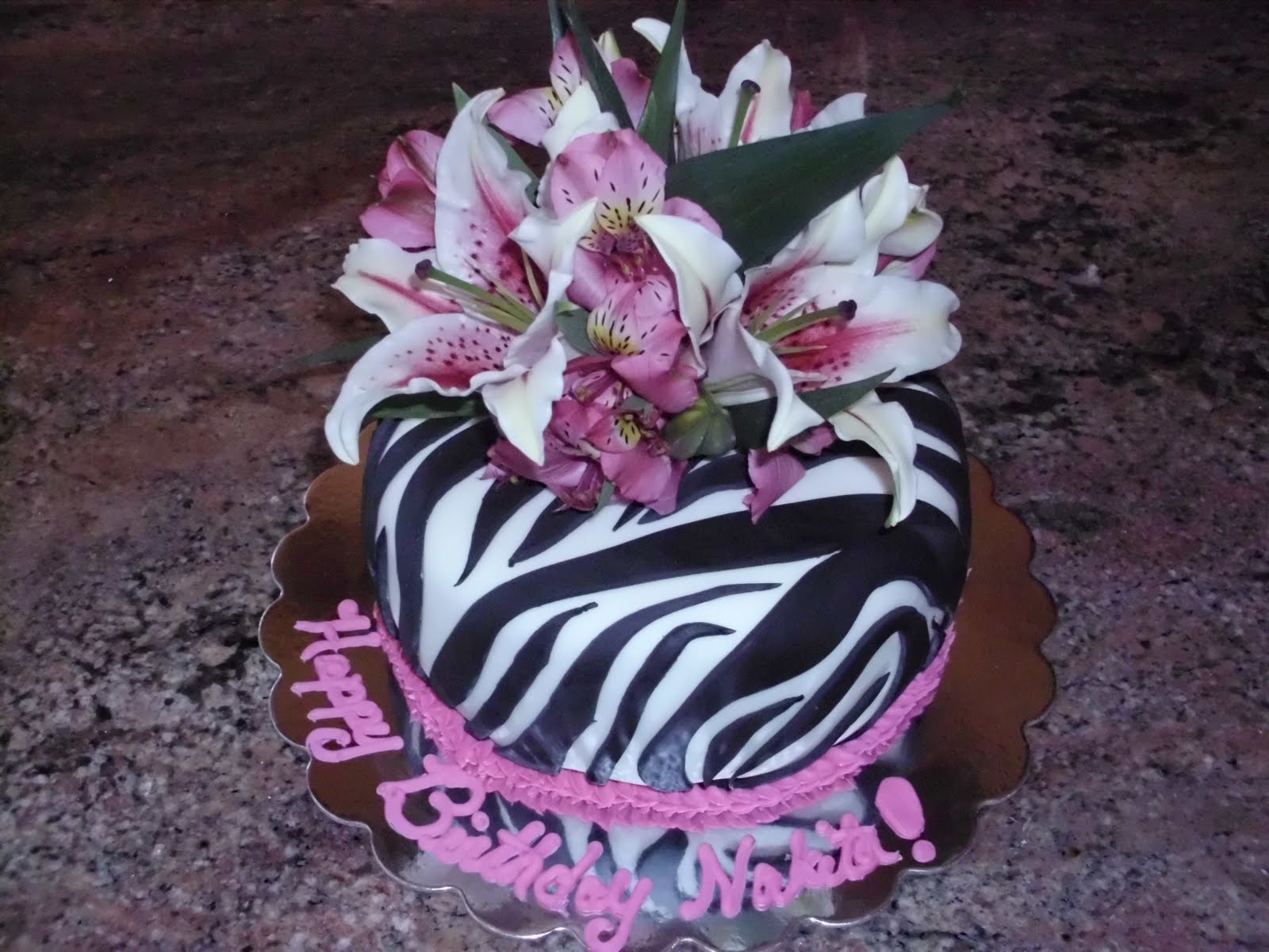 Santa Fe Cakes & Flowers Zebra Cake