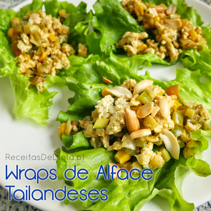 Wraps de Alface Tailandeses